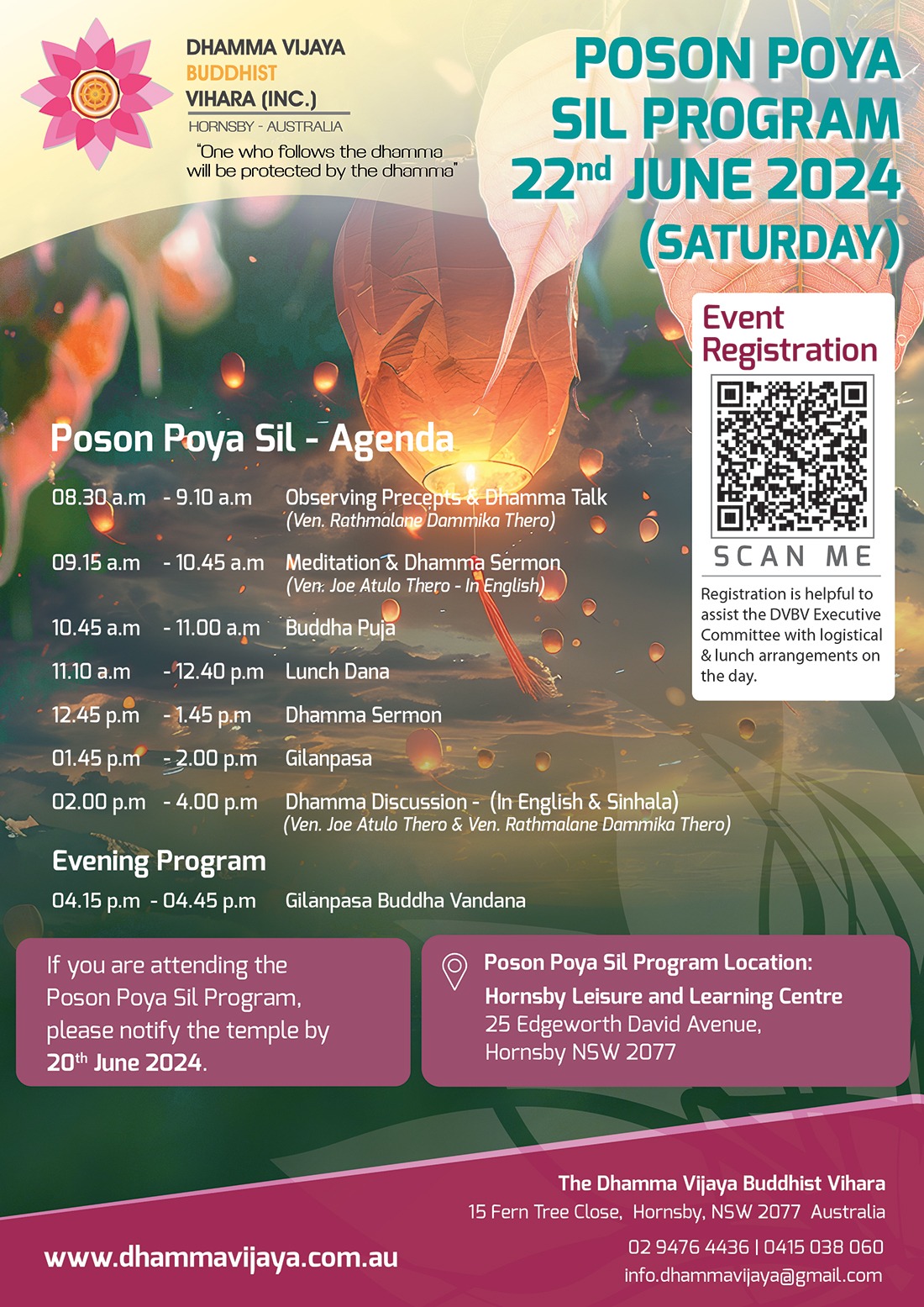 Poson Poya Events